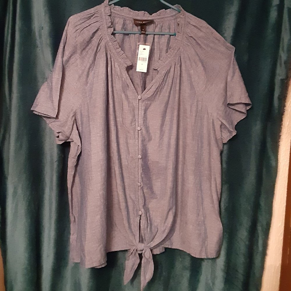 NWT Lane Bryant short sleeve blouse shirt size 24